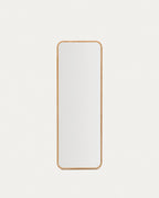 Japandi Spiegel Milsa – Glas, Braun, 54 × 154 cm – weitere Ansicht