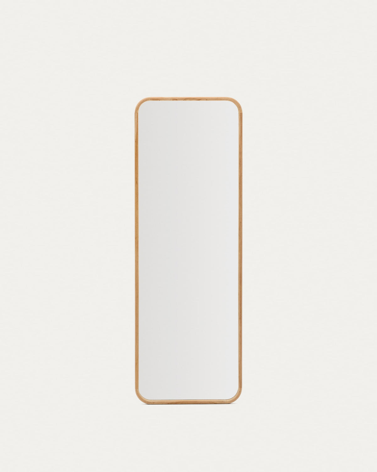 Japandi Spiegel Milsa – Glas, Braun, 54 × 154 cm – weitere Ansicht