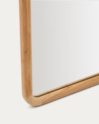 Japandi Spiegel Milsa – Glas, Braun, 55 × 155 cm – weitere Ansicht