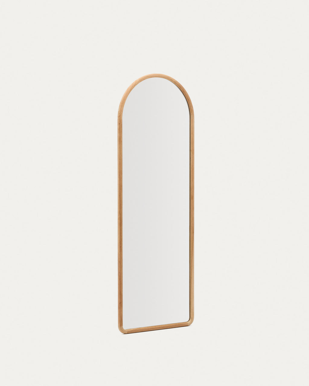Japandi Spiegel Milsa – Glas, Braun, 55 × 155 cm – Produktansicht