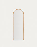 Japandi Spiegel Milsa – Glas, Braun, 55 × 155 cm – weitere Ansicht