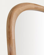 Japandi Spiegel Alura – Glas, Braun, 158 × 61 cm – weitere Ansicht