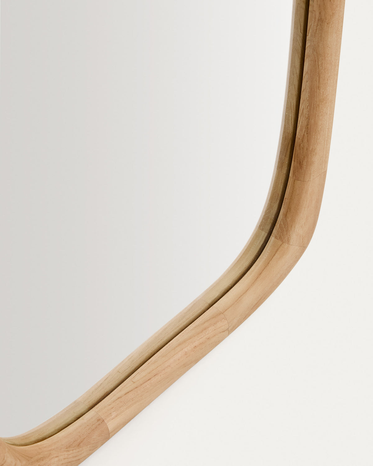Japandi Spiegel Alura – Glas, Braun, 158 × 61 cm – weitere Ansicht