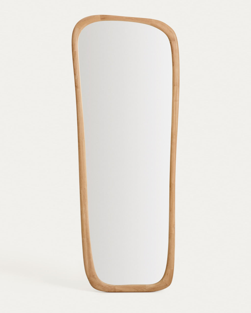 Japandi Spiegel Alura – Glas, Braun, 158 × 61 cm – Produktansicht