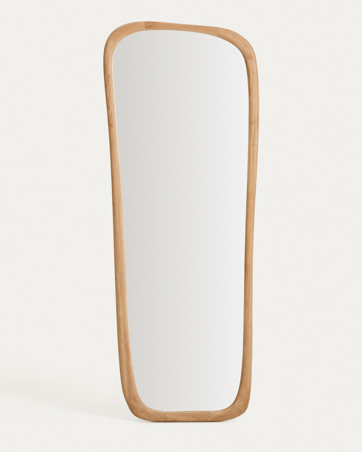 Japandi Spiegel Alura – Glas, Braun, 158 × 61 cm – Produktansicht