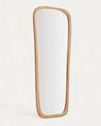 Japandi Spiegel Alura – Glas, Braun, 158 × 61 cm – weitere Ansicht