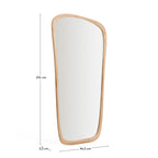 Japandi Spiegel Alura – Glas, Braun, 94,6 × 192,1 cm – weitere Ansicht