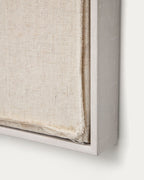 Japandi Wandbild Maha – Holzwerkstoff, Weiß, 82 × 102 cm – weitere Ansicht