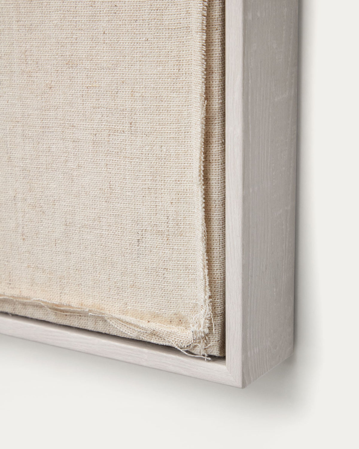 Japandi Wandbild Maha – Holzwerkstoff, Weiß, 82 × 102 cm – weitere Ansicht