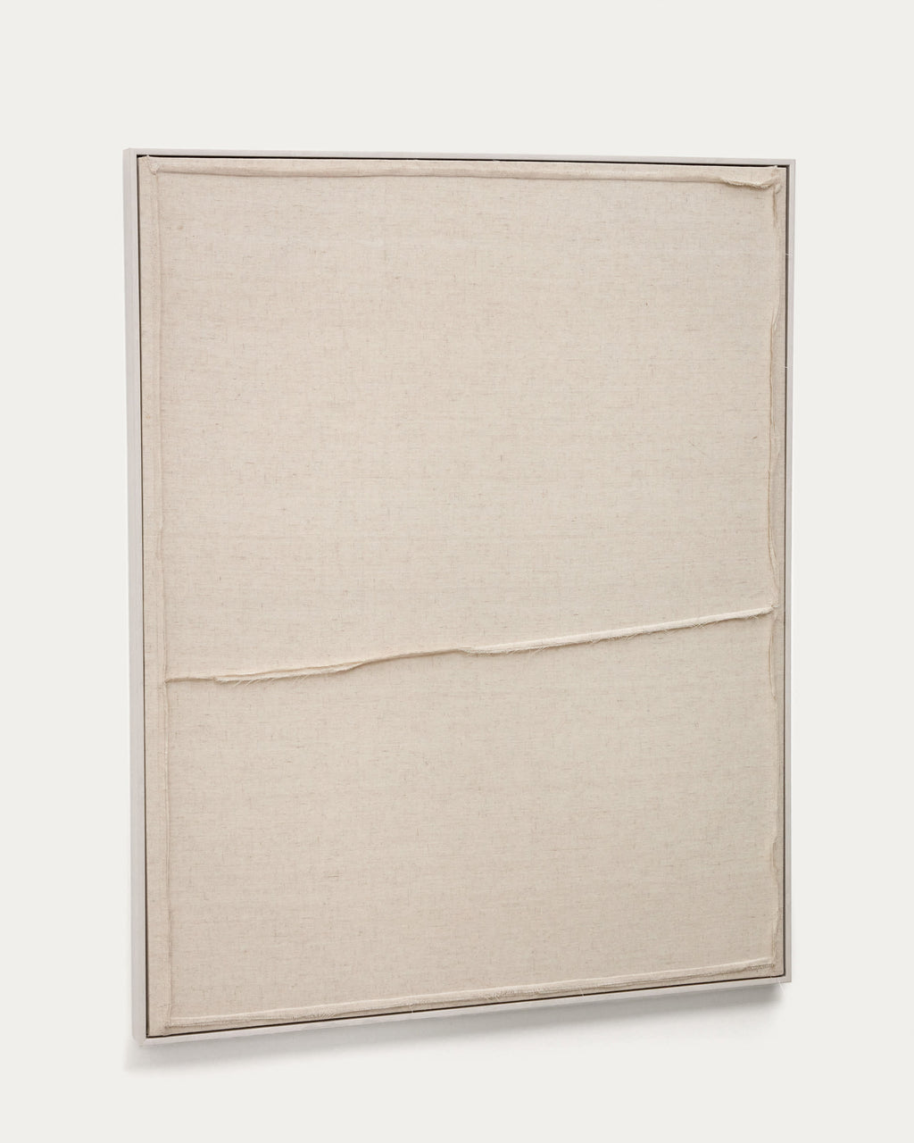 Japandi Wandbild Maha – Holzwerkstoff, Weiß, 82 × 102 cm – Produktansicht