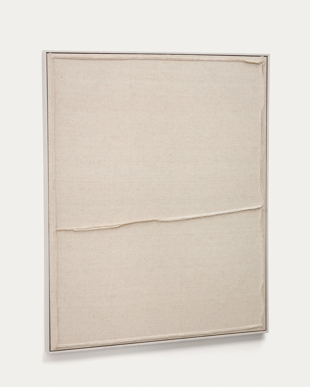 Japandi Wandbild Maha – Holzwerkstoff, Weiß, 82 × 102 cm – Produktansicht