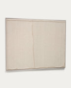 Japandi Wandbild Maha – Holzwerkstoff, Weiß, 82 × 102 cm – weitere Ansicht