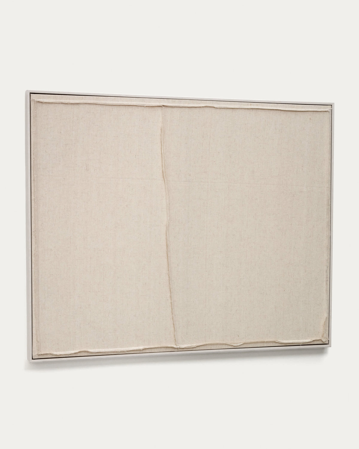Japandi Wandbild Maha – Holzwerkstoff, Weiß, 82 × 102 cm – weitere Ansicht