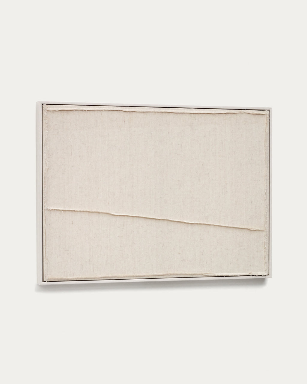 Japandi Wandbild Maha – Holzwerkstoff, Weiß, 52 × 72 cm – weitere Ansicht
