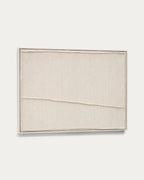 Japandi Wandbild Maha – Holzwerkstoff, Weiß, 52 × 72 cm – weitere Ansicht