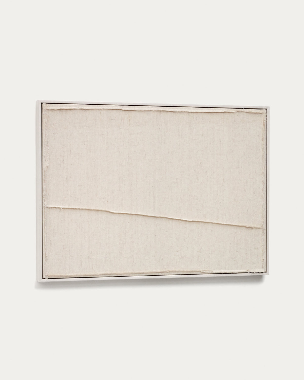 Japandi Wandbild Maha – Holzwerkstoff, Weiß, 52 × 72 cm – weitere Ansicht