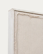 Japandi Wandbild Maha – Holzwerkstoff, Weiß, 110 × 220 cm – weitere Ansicht