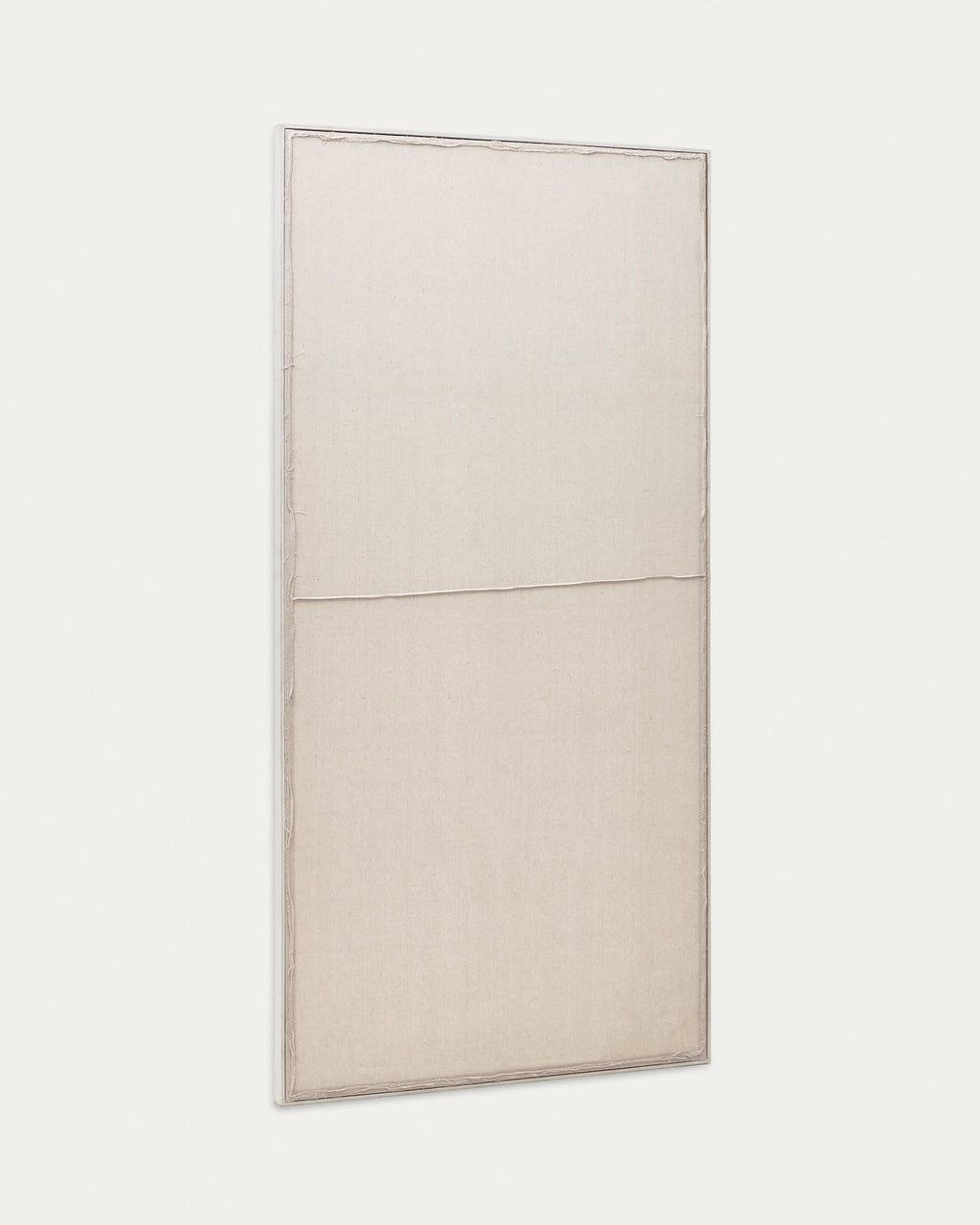 Japandi Wandbild Maha – Holzwerkstoff, Weiß, 110 × 220 cm – Produktansicht