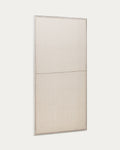 Japandi Wandbild Maha – Holzwerkstoff, Weiß, 110 × 220 cm – Produktansicht