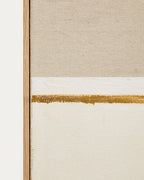 Japandi Wandbild Salin – Leinen, Beige, 80 × 100 cm – weitere Ansicht