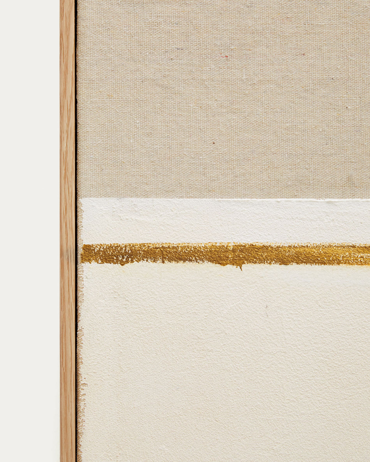 Japandi Wandbild Salin – Leinen, Beige, 80 × 100 cm – weitere Ansicht