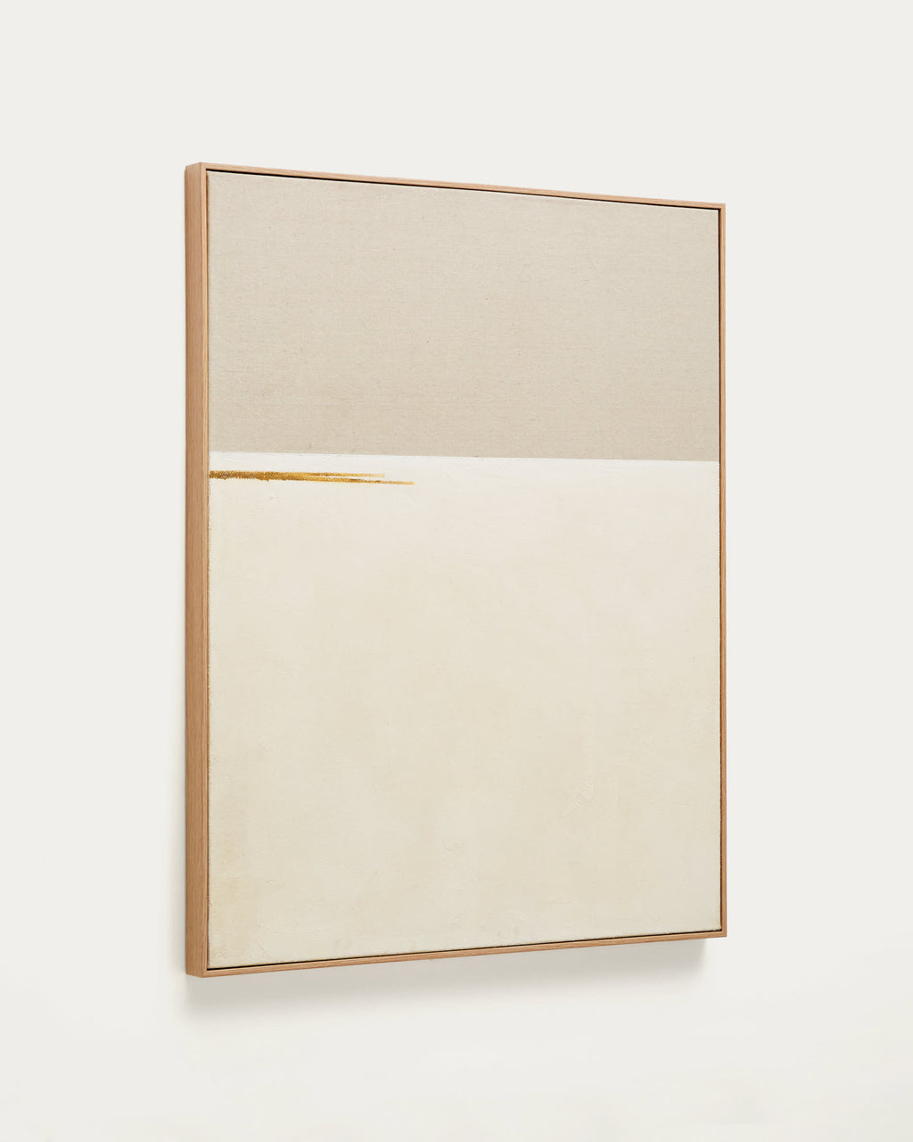 Japandi Wandbild Salin – Leinen, Beige, 80 × 100 cm – Produktansicht