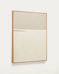 Japandi Wandbild Salin – Leinen, Beige, 80 × 100 cm – Produktansicht