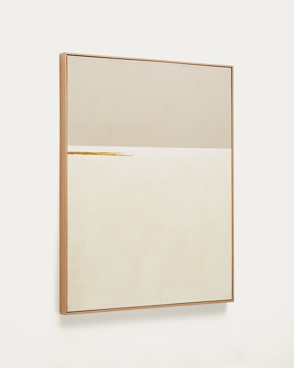 Japandi Wandbild Salin – Leinen, Beige, 80 × 100 cm – Produktansicht
