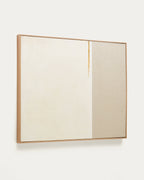 Japandi Wandbild Salin – Leinen, Beige, 80 × 100 cm – weitere Ansicht