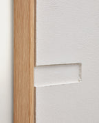 Japandi Wandbild Sefri – Stoff, Weiß, 60 × 90 cm – weitere Ansicht