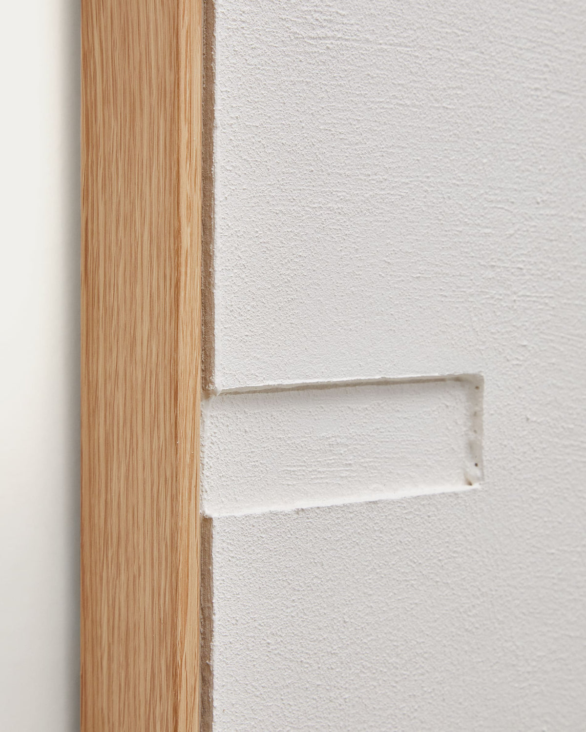 Japandi Wandbild Sefri – Stoff, Weiß, 60 × 90 cm – weitere Ansicht