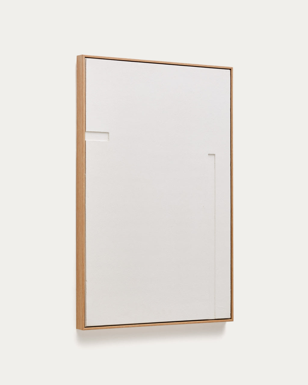 Japandi Wandbild Sefri – Stoff, Weiß, 60 × 90 cm – Produktansicht