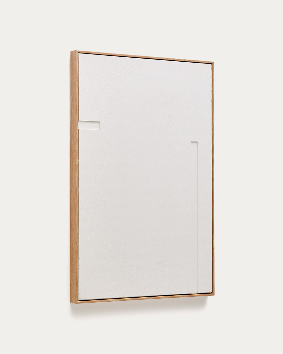 Japandi Wandbild Sefri – Stoff, Weiß, 60 × 90 cm – Produktansicht