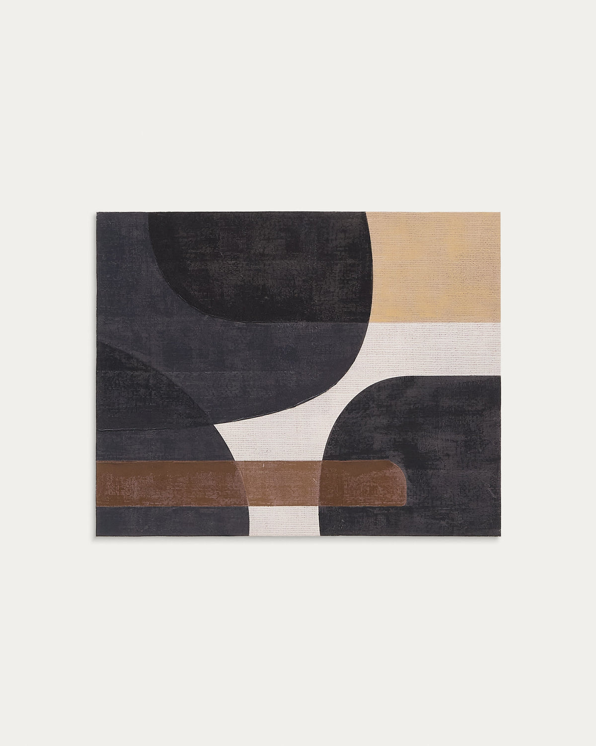 Japandi Wandbild Tonol – Stoff, Braun, 100 × 80 cm – weitere Ansicht