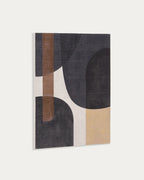 Japandi Wandbild Tonol – Stoff, Braun, 100 × 80 cm – weitere Ansicht