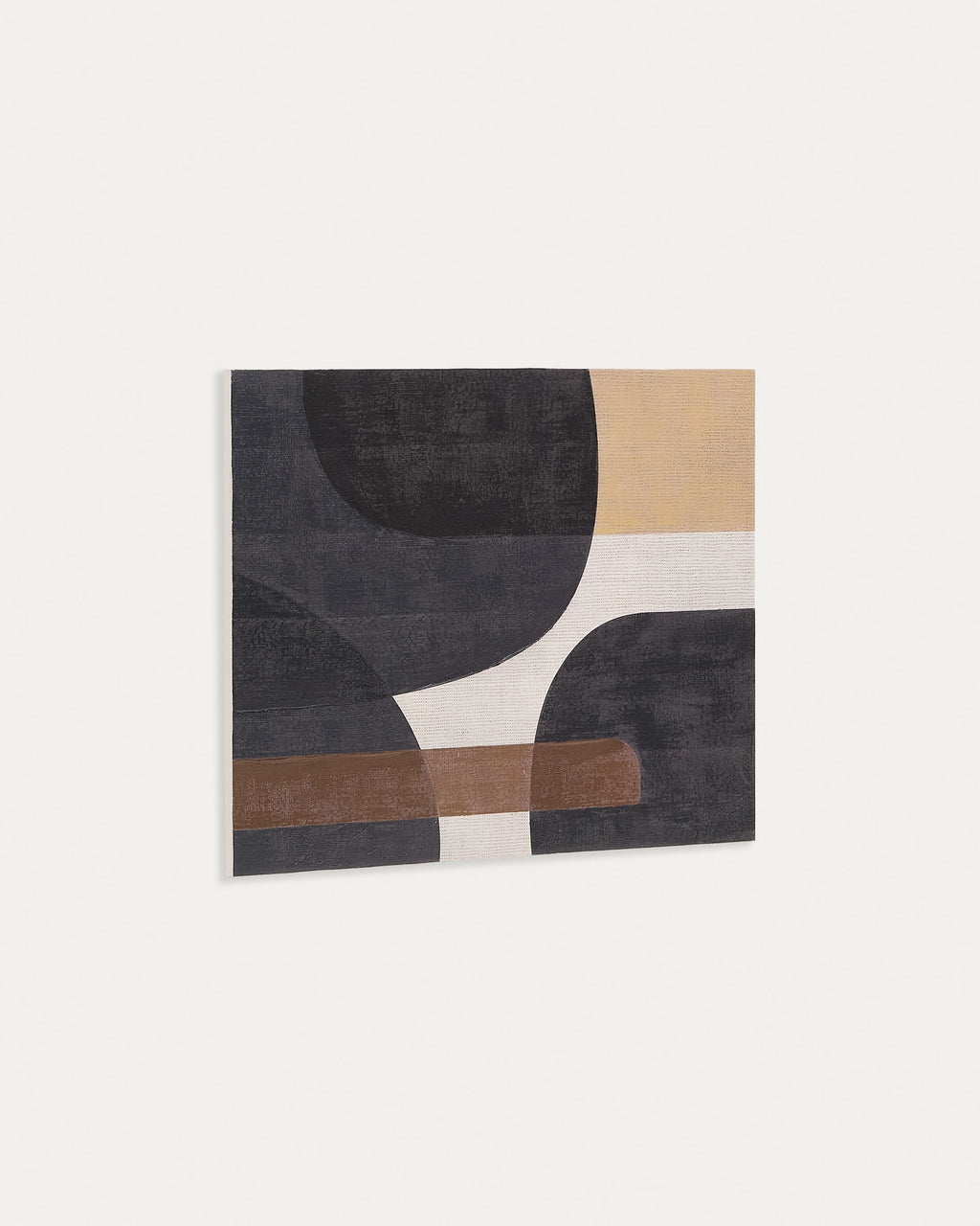 Japandi Wandbild Tonol – Stoff, Braun, 100 × 80 cm – weitere Ansicht