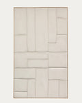 Japandi Wandbild Klis – Leinen, Weiß, 120 × 200 cm – Produktansicht