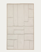 Japandi Wandbild Klis – Leinen, Weiß, 120 × 200 cm – Produktansicht