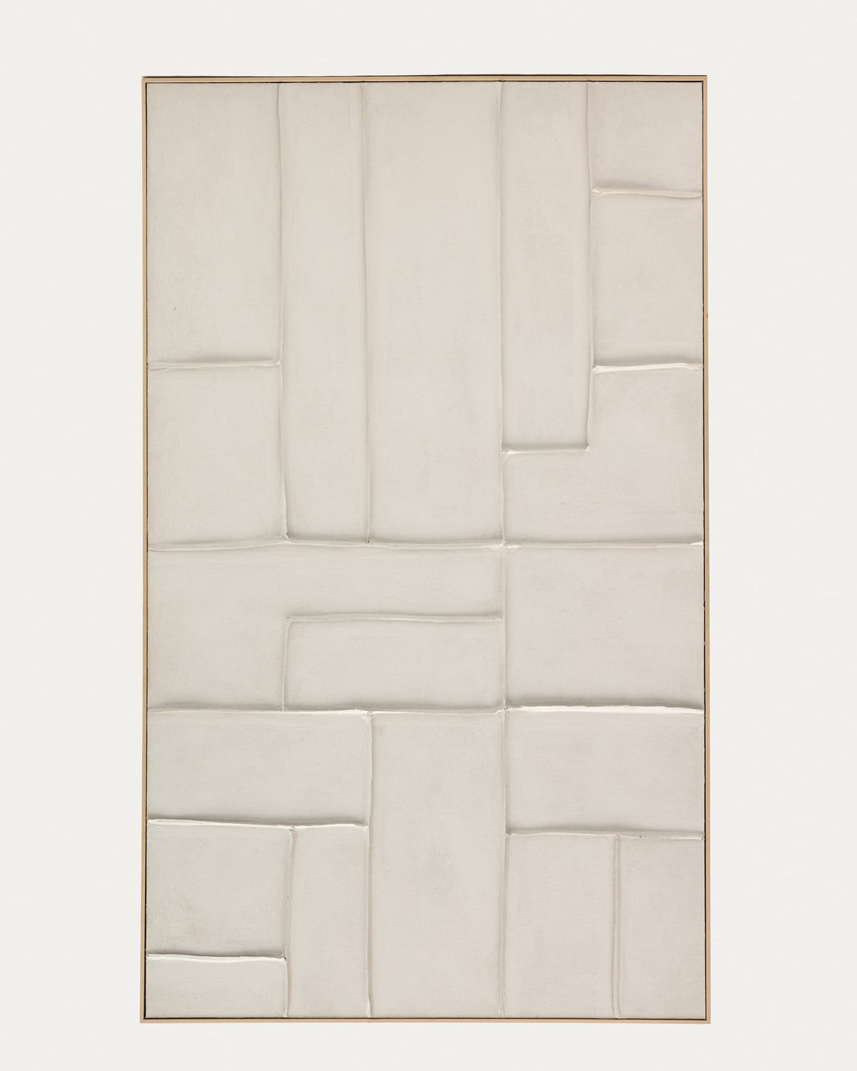 Japandi Wandbild Klis – Leinen, Weiß, 120 × 200 cm – Produktansicht