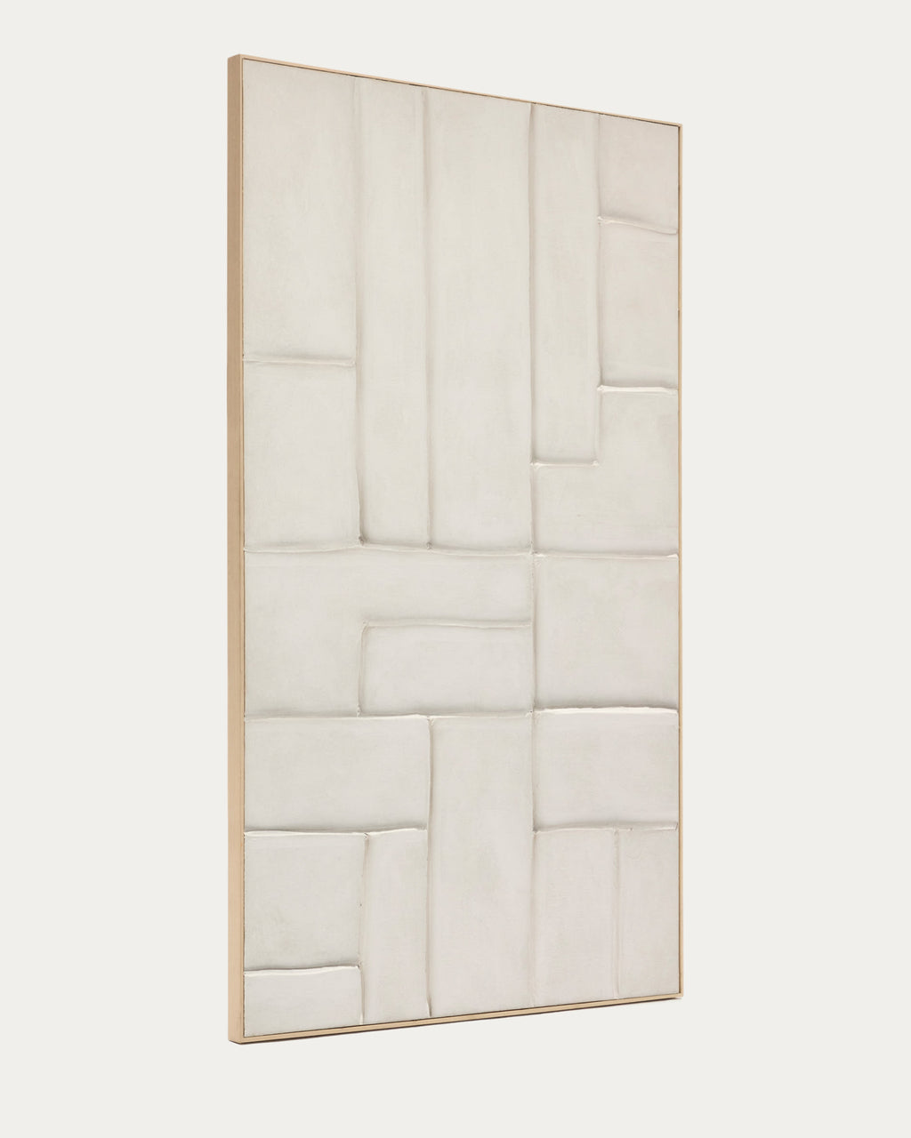 Japandi Wandbild Klis – Leinen, Weiß, 120 × 200 cm – weitere Ansicht