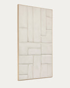 Japandi Wandbild Klis – Leinen, Weiß, 120 × 200 cm – weitere Ansicht