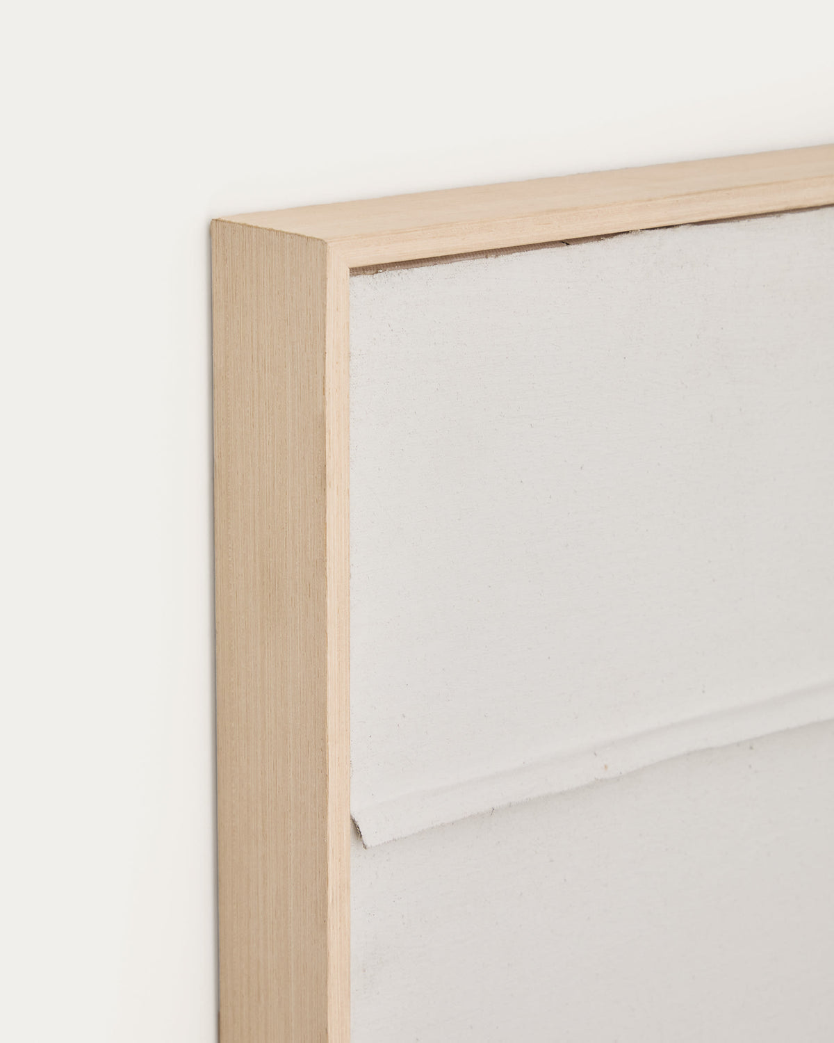 Japandi Wandbild Klis – Leinen, Weiß, 80 × 100 cm – weitere Ansicht
