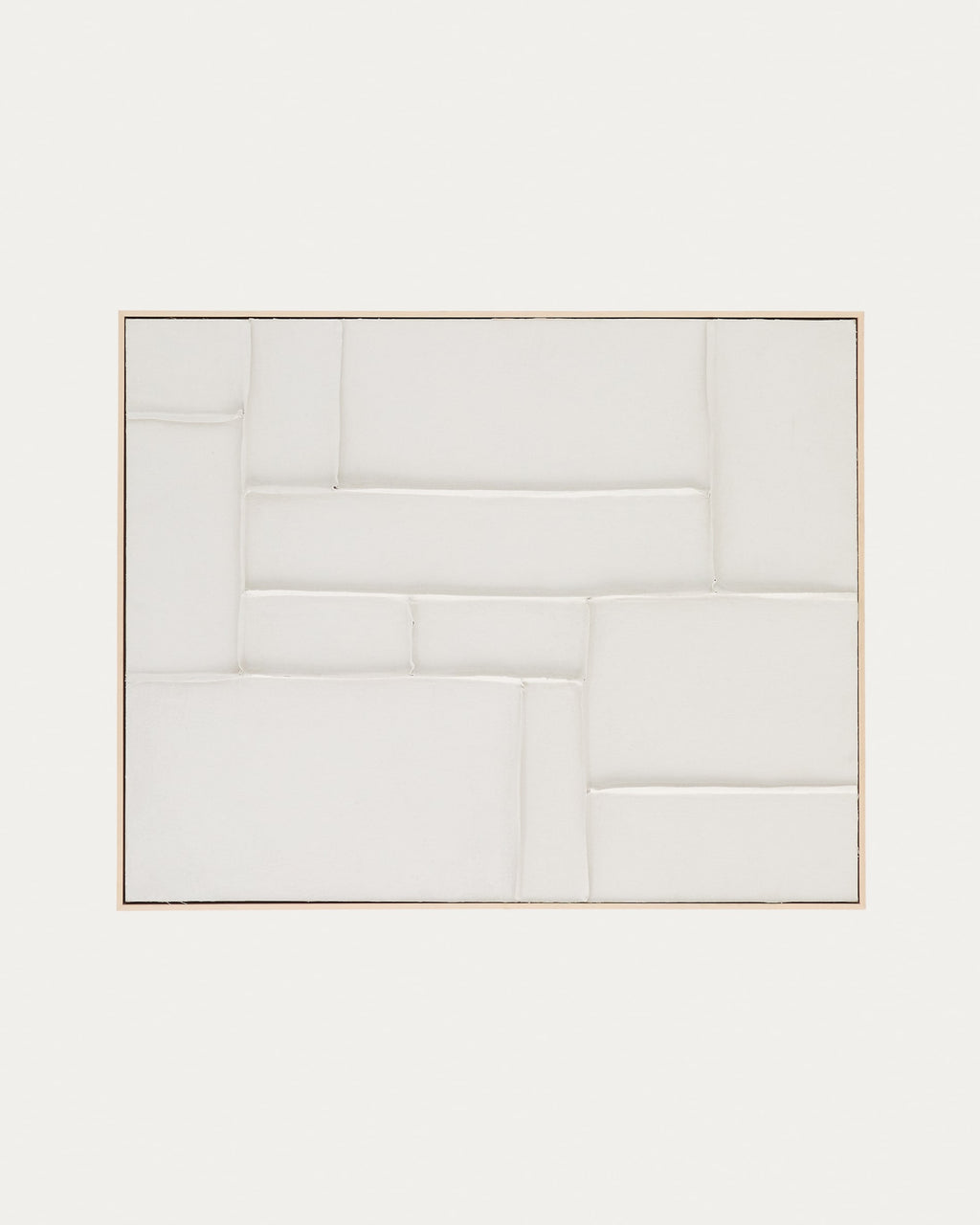 Japandi Wandbild Klis – Leinen, Weiß, 80 × 100 cm – weitere Ansicht