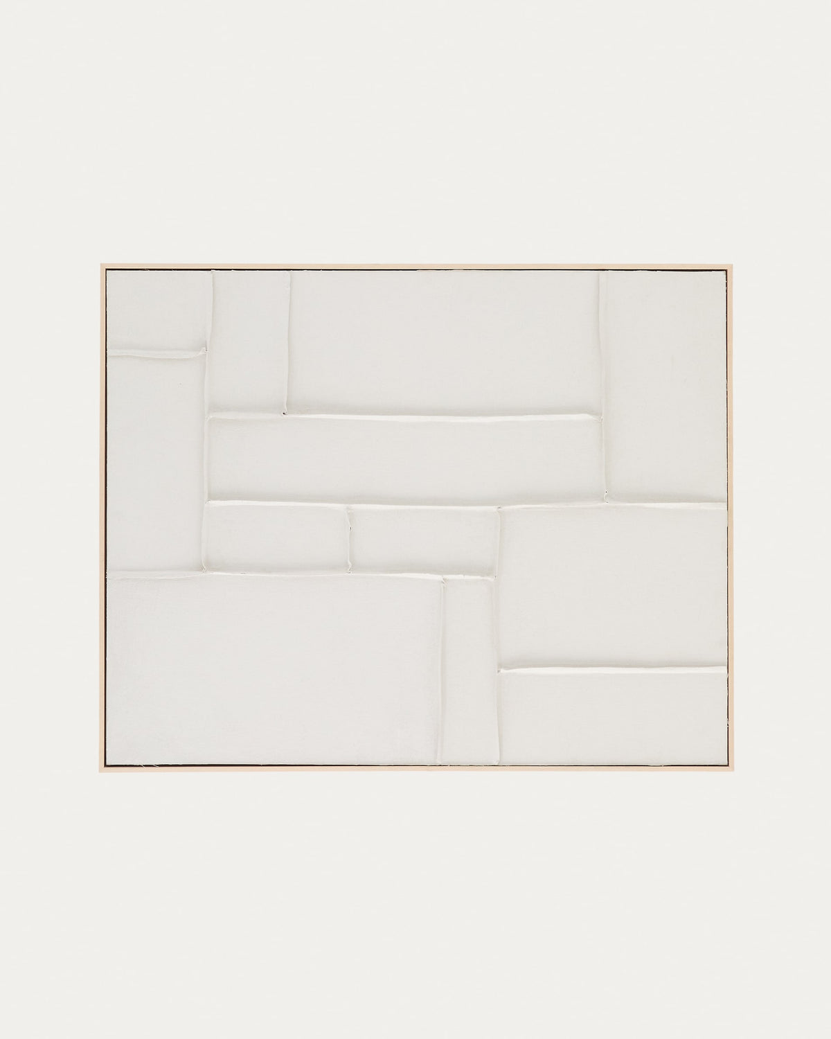 Japandi Wandbild Klis – Leinen, Weiß, 80 × 100 cm – weitere Ansicht