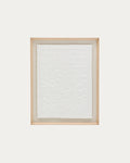 Japandi Wandbild Annia – Pappmaché, Weiß, 90 × 70 cm – Produktansicht