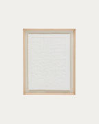 Japandi Wandbild Annia – Pappmaché, Weiß, 90 × 70 cm – Produktansicht