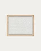 Japandi Wandbild Annia – Pappmaché, Weiß, 90 × 70 cm – weitere Ansicht
