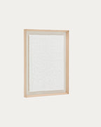 Japandi Wandbild Annia – Pappmaché, Weiß, 90 × 70 cm – weitere Ansicht