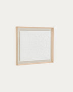 Japandi Wandbild Annia – Pappmaché, Weiß, 90 × 70 cm – weitere Ansicht