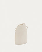 Japandi Vase Neti – Papier, Weiß, 27 cm – Produktansicht